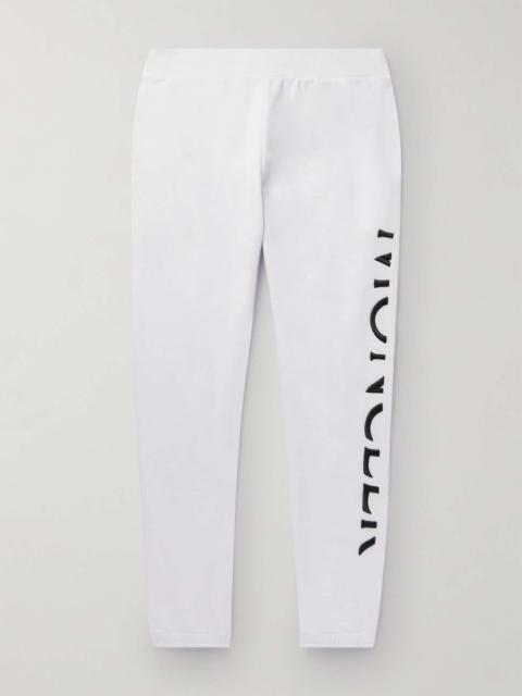 Moncler Tapered Logo-Embroidered Cotton-Jersey Sweatpants