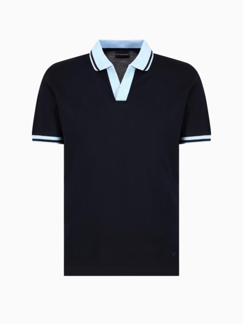 EMPORIO ARMANI JERSEY POLO SHIRT