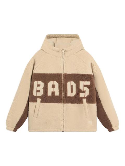 Li-Ning BadFive Logo Fleece Full Zip Jacket 'Creamy Brown' AFDSA69-1