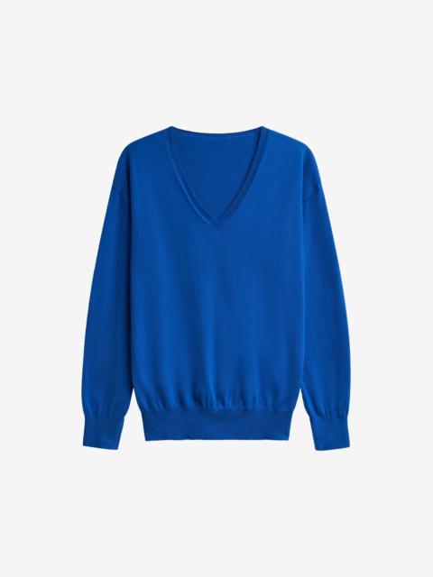 The Frankie Shop Meera V-Neck Sweater - Cobalt