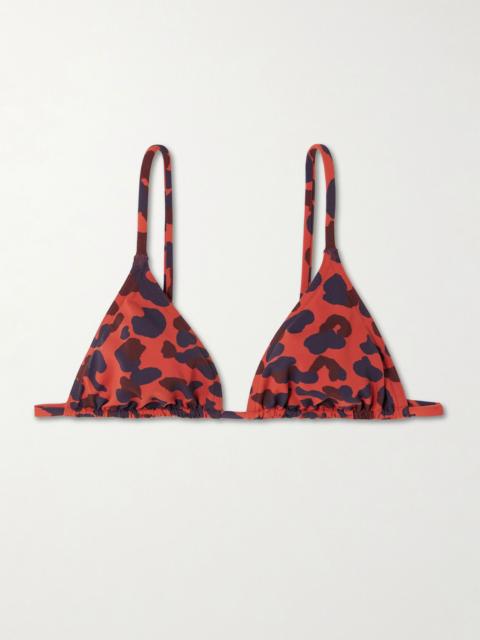 ERES Cyprae printed bikini top Multi