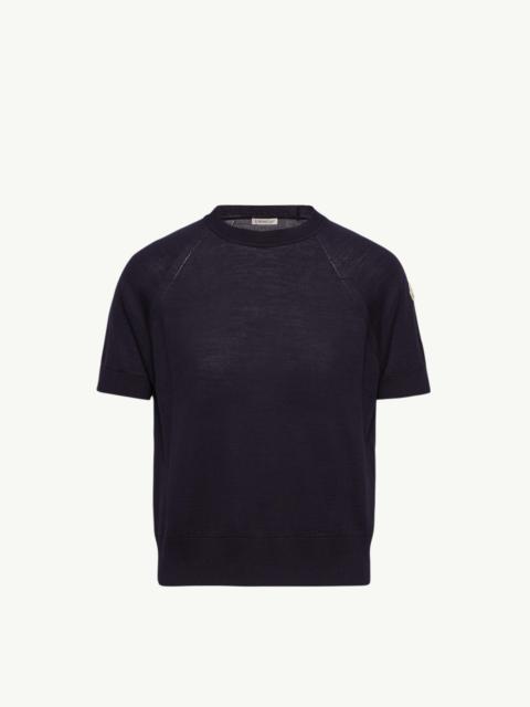 Moncler Short Sleeve Wool Sweater
