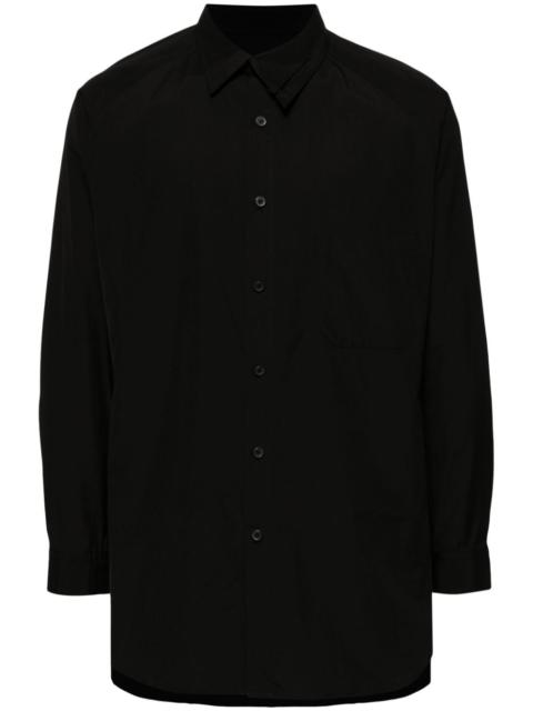 Yohji Yamamoto asymmetric-collar cotton shirt