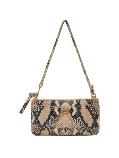 BALENCIAGA Beige Rodeo Phone Pouch Bag