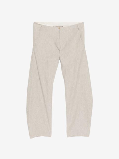M.A+ cross-embossed trousers