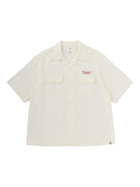 visvim logo-embroidered shirt