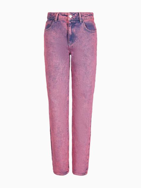 EMPORIO ARMANI Emporio Armani Sustainability Values Capsule Collection over-dyed organic Lyocell-blend denim jeans