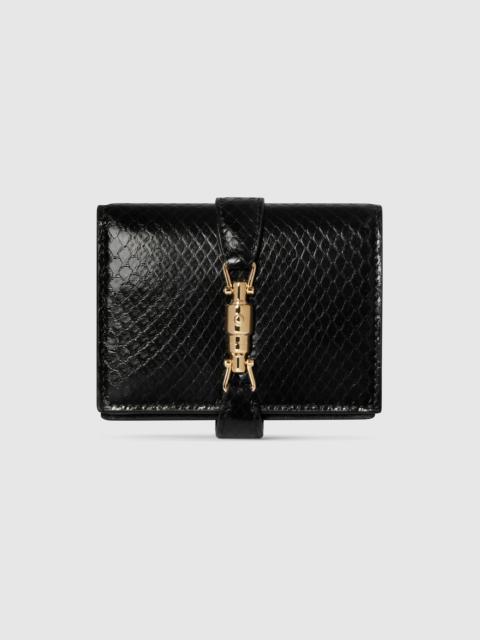 GUCCI Gucci Jackie anaconda small wallet
