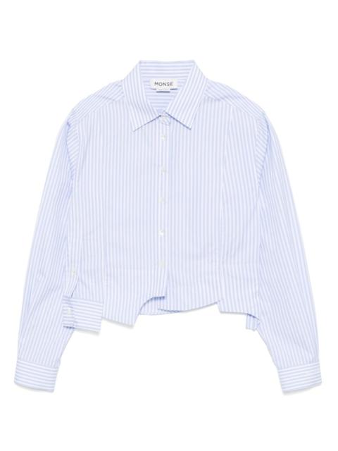 Monse paneled cropped shirt