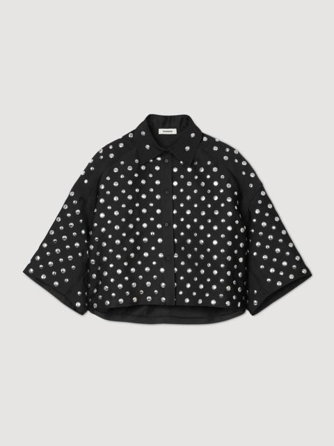 Sandro STUD-EMBELLISHED SHIRT