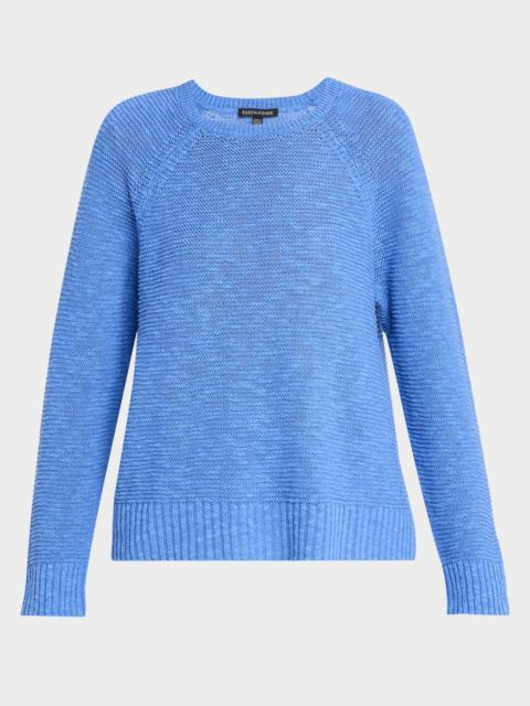 EILEEN FISHER Crewneck Raglan-Sleeve Sweater