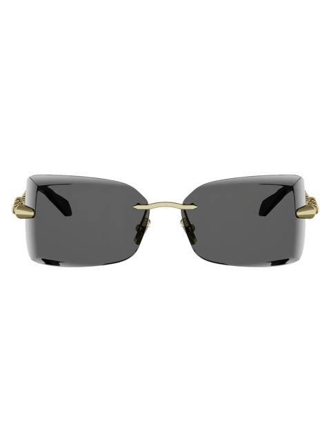 BVLGARI Women's Serpenti Viper 59MM Butterfly Sunglasses - Gold Smoke