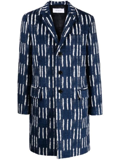 Off-White Shibori jacquard coat
