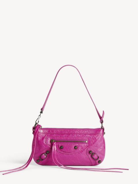 BALENCIAGA Women's Le City Pouch On Strap in Azalee