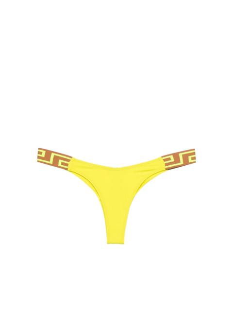 Greca Border low-rise bikini bottoms