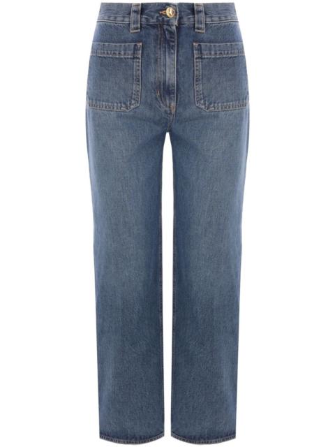 ELISABETTA FRANCHI mid-rise cropped jeans