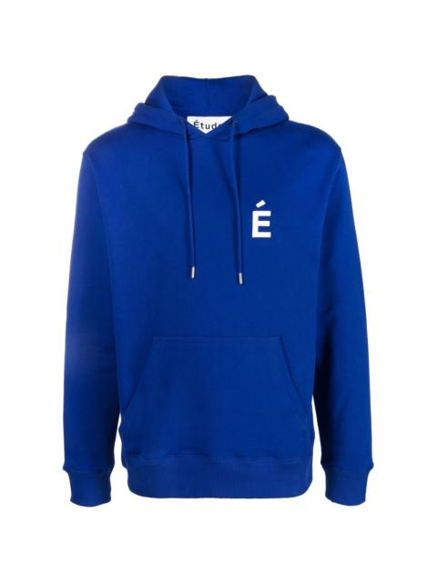 Étude logo-print long-sleeve hoodie