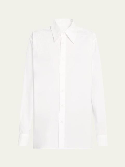 MM6 Maison Margiela Long-Sleeve Cotton Poplin Shirt