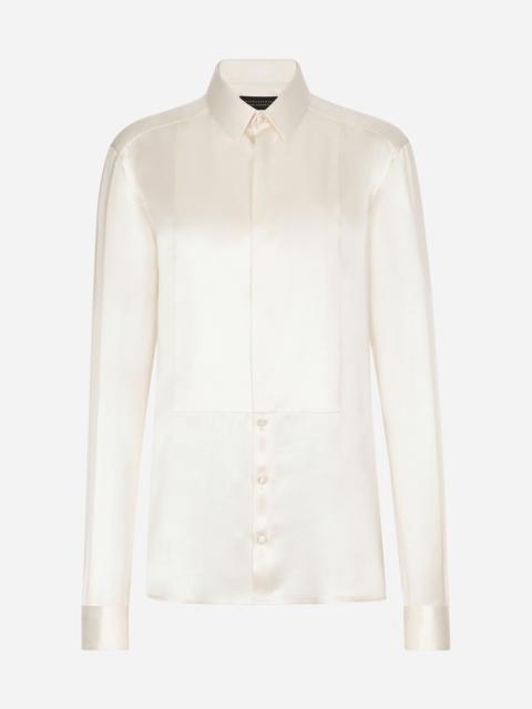 Dolce & Gabbana Silk shirt with shirt front