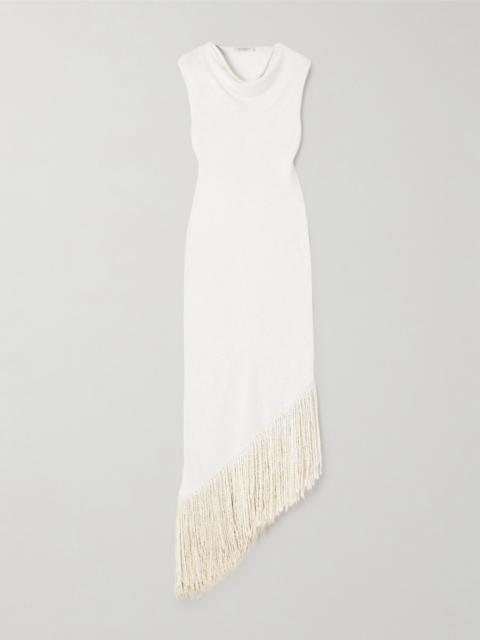 GABRIELA HEARST Awar Fringed Silk-bouclé Maxi Dress