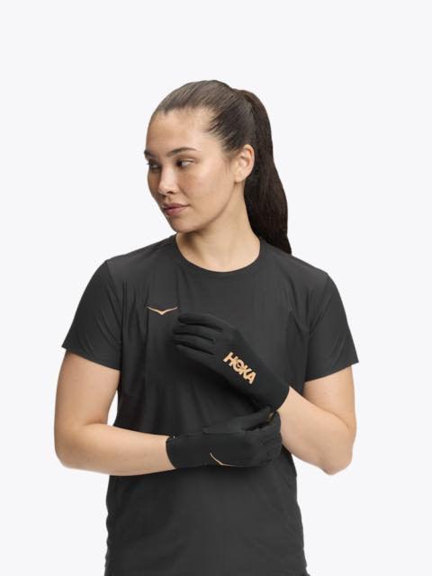 HOKA Airolite Run Gloves in Black/Gold