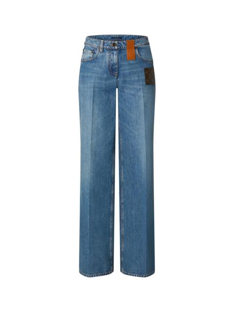 Louis Vuitton Monogram Patch Boot-Cut Jeans