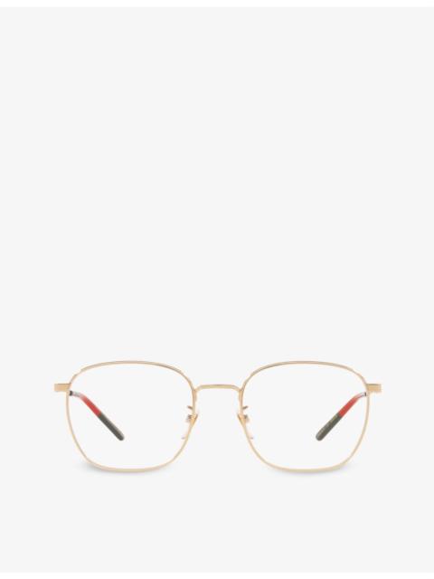 GUCCI GG0681O rectangle-frame metal optical glasses