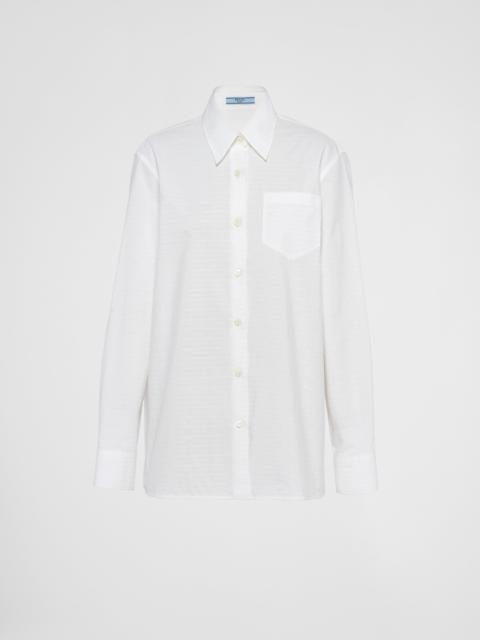 Prada Jacquard poplin shirt