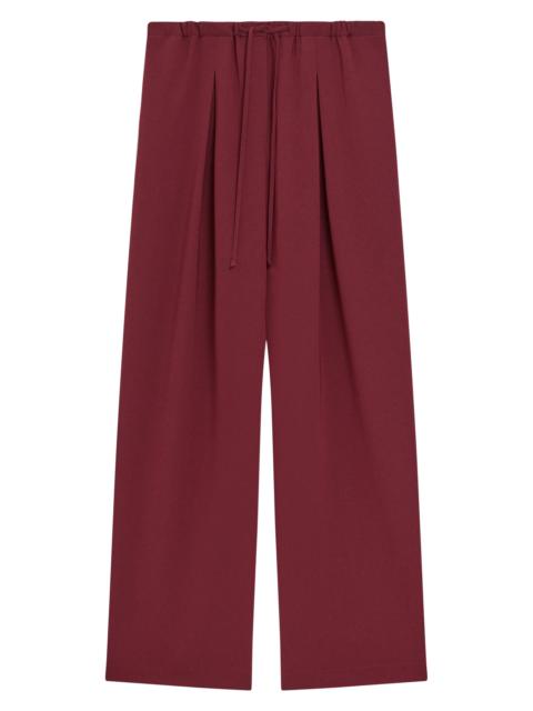 Theory Women's Pleated Crêpe Casual Pants - Grenache