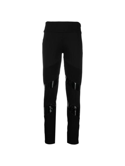 PHILIPP PLEIN Iconic biker jogging leggings