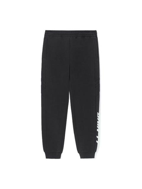 Li-Ning Li-Ning Graphic Sweatpants 'Black White' AKLS077-1