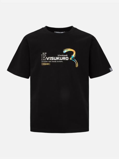 EVISU Brushed Seagull and Kamon Print T-shirt