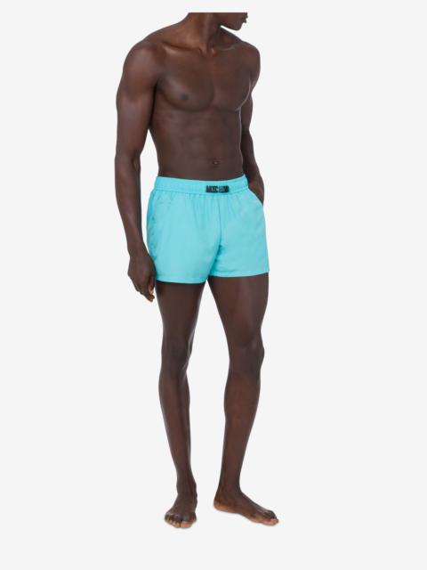 Moschino SWIM BOXER IN NYLON BLACK LETTERING
