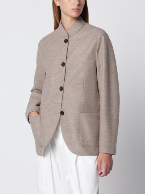 Harris Wharf London Beige mélange wool jacket