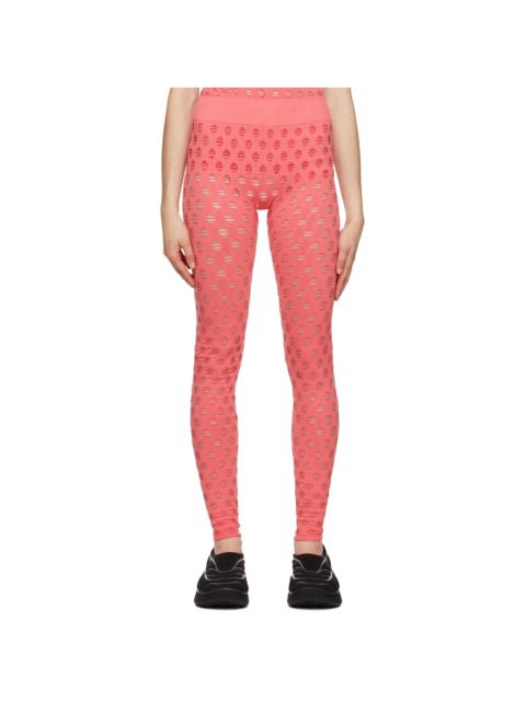 MAISIE WILEN Pink Perforated Leggings