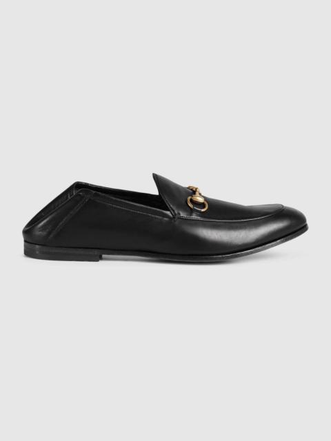 Horsebit leather loafer