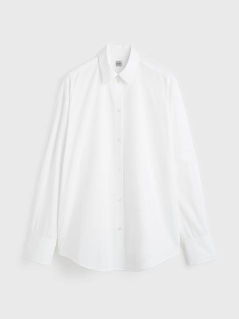 TOTEME Oversized striped shirt white