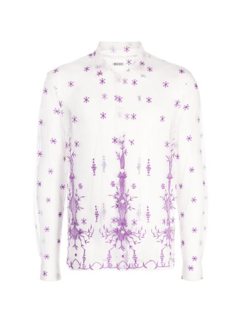 BODE embroidered long-sleeve shirt