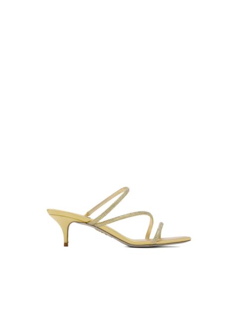 RENE CAOVILLA Cleo embellished-strap kitten-heel sandals