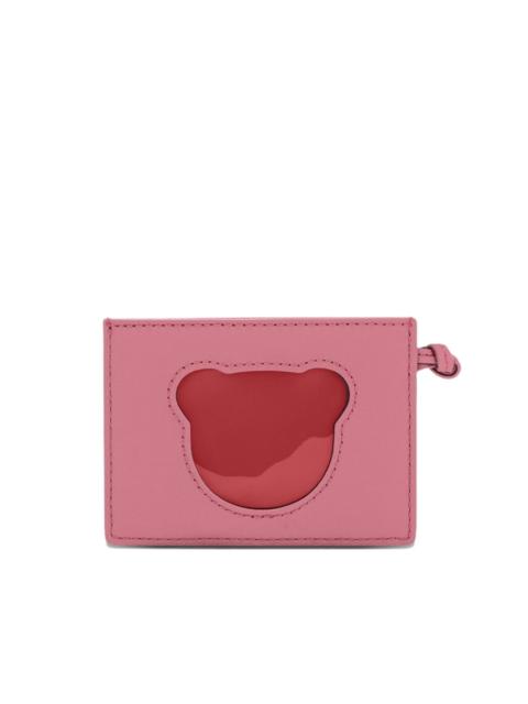 FURLA bear-cutout card holder