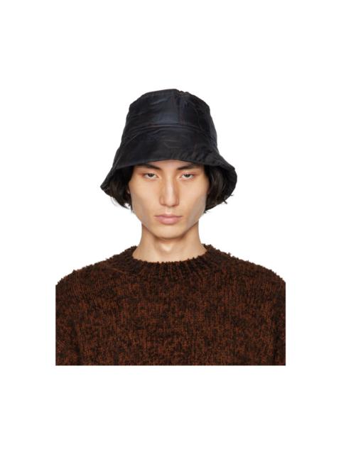 Dries Van Noten Navy Printed Bucket Hat