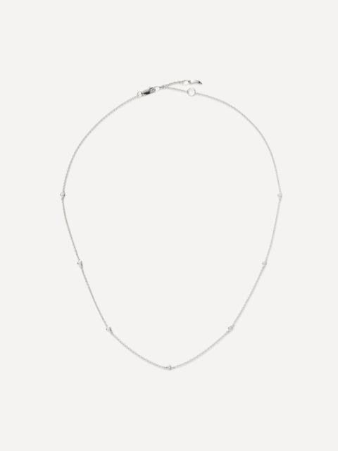 MISSOMA 14ct White Gold Fine Floating Diamond Necklace