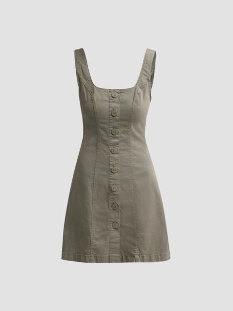 L'AGENCE Women's Maris A-Line Button-Front Mini Dress - Smokey Olive