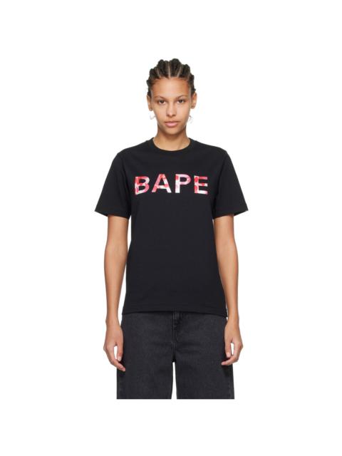 A BATHING APE® Black ABC Camo Glitter T-Shirt