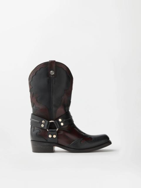 VERSACE Sylvester Leather Western Boots