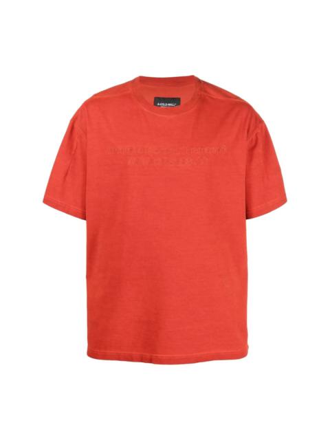 crew-neck fitted T-shirt