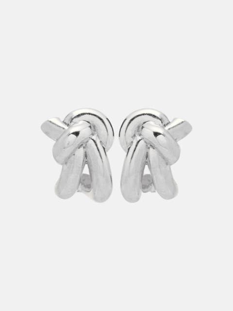 Knot sterling silver earrings