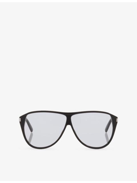 SAINT LAURENT SL 731 Gaspar Pilot Acetate Sunglasses