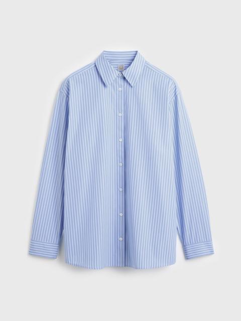 TOTEME Classic stripe shirt blue/white