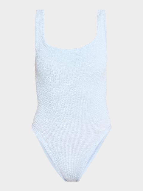 Hunza G Square-Neck One-Piece Swimsuit